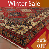 Handmade fine Afghan Kazak carpet - WS295879