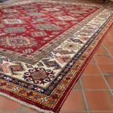 Handmade fine Afghan Kazak carpet - 295882