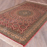 Handmade extra fine Kashmir silk rug - 307282