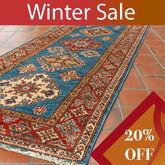 Handmade fine Afghan Kazak medium runner - WS307377