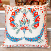 Handmade Uzbek Suzani Silk Cushion - 307746-BJ