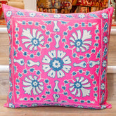 Handmade Uzbek Suzani Silk Cushion - 307746-BR