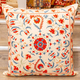 Handmade Uzbek Suzani Silk Cushion - 307746-CA
