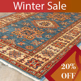 Handmade fine Afghan Kazak Rug - WS307804
