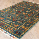 Handmade fine Afghan Samarkand rug - 308293