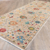 Handmade modern fine Afghan Ziegler short runner - 308740