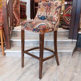 Turkish kilim covered bar stool -309074b