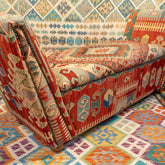 Handmade Turkish kilim Bespoke Balmoral storage seat - 309500LF