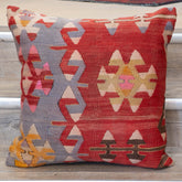 Large Handmade Turkish kilim cushion - 309673-L