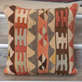 Large Handmade Turkish kilim cushion - 309673-O