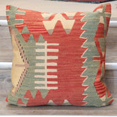 Large Handmade Turkish kilim cushion - 309673-S
