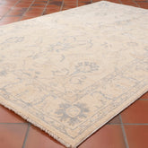 Handmade fine silver washed Afghan Ziegler rug - 309807