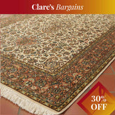Handmade fine Kashmir silk rug - CB309515