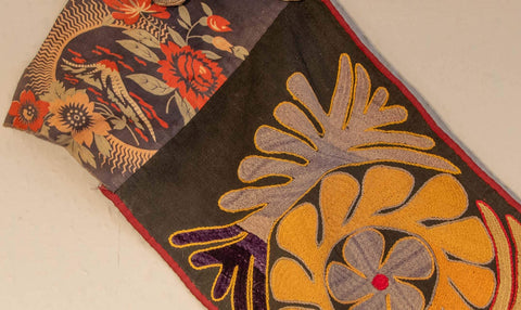 very old Fine silk camel decoration -WS160369