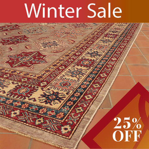 Fine Afghan Kazak large carpet - 27325906