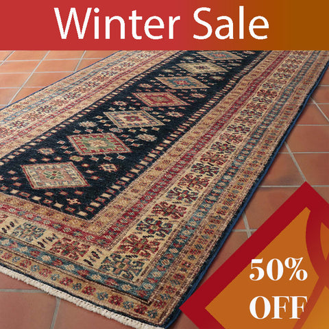 Extra fine handmade Afghan Kazak runner - WS274079