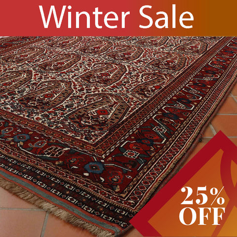 Antique handmade Oriental rug - 29525623