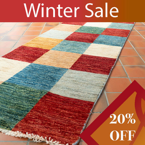 Handmade Afghan Loribaft runner - WS306554