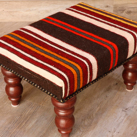 Small Turkish kilim stool - 30624816