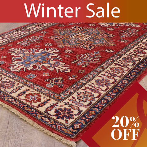 Handmade fine Afghan Kazak rug - 30725024