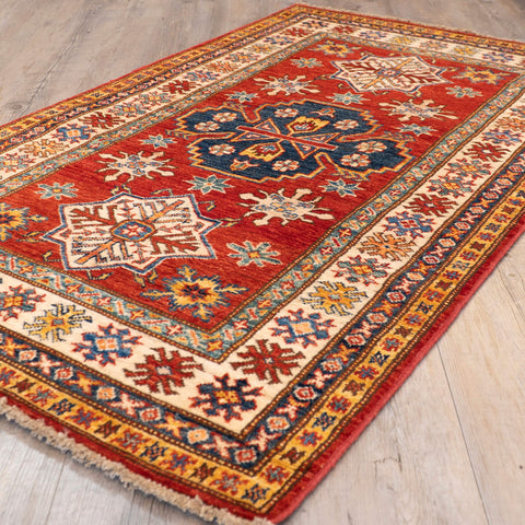 Handmade fine Afghan Kazak rug - 307029