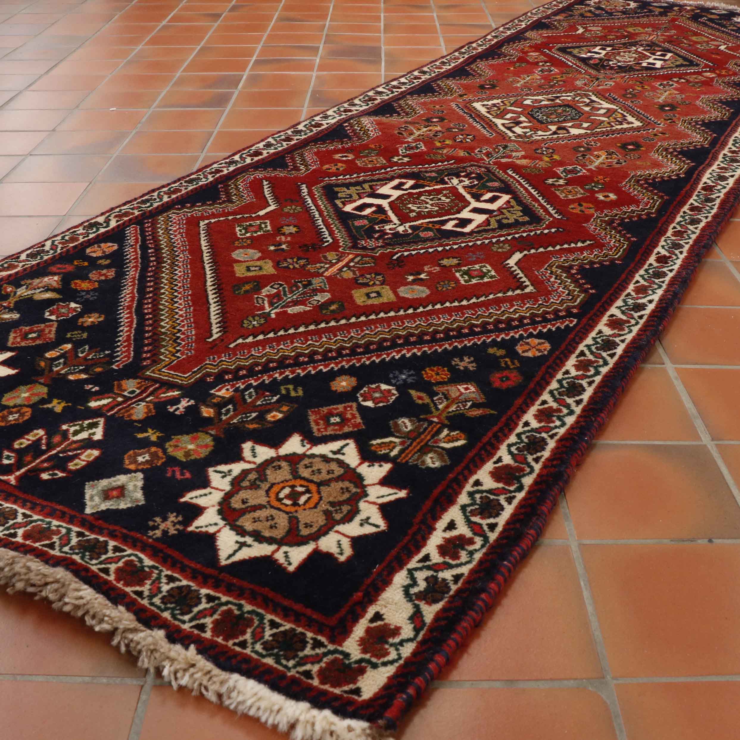 Fine handmade Persian Qashqai runner - 307357
