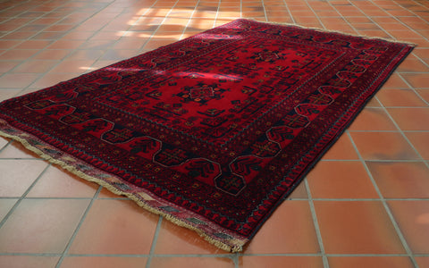 Handmade Afghan Kunduz rug - 30724430