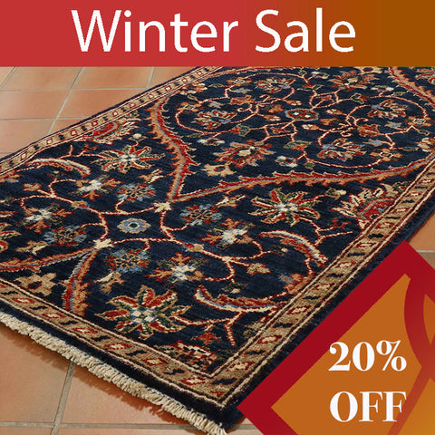 Handmade Afghan Choeb Rang short runner - WS307484