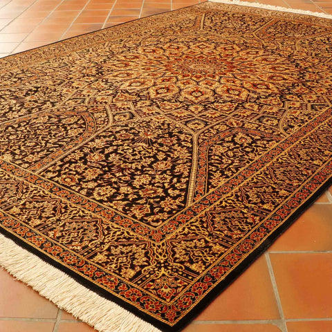 Extra fine handmade Persian Qum silk rug - 30724655