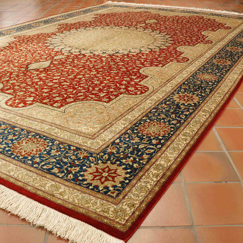 Extra fine handmade Persian Qum carpet - 30724656