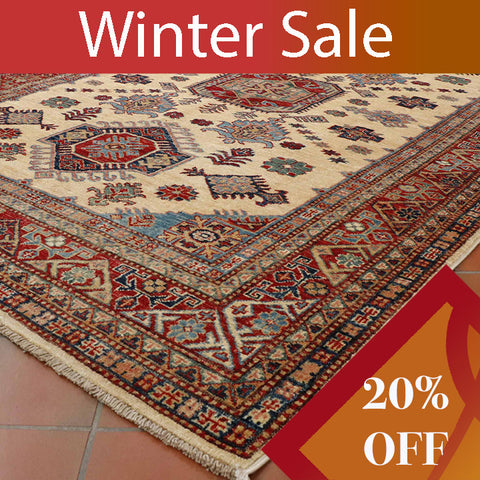 Extra fine handmade Afghan Kazak rug - WS307785