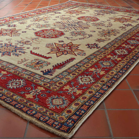 Handmade Afghan Kazak rug -307798