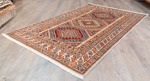 Handmade fine Afghan Kazak rug - 307892