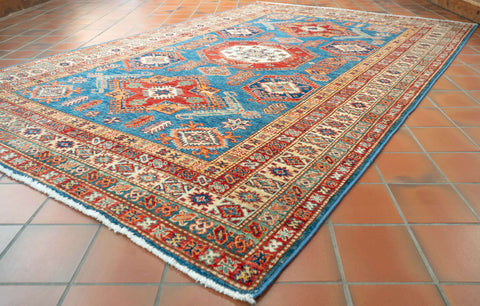 Handmade fine Afghan Kazak rug - 307898