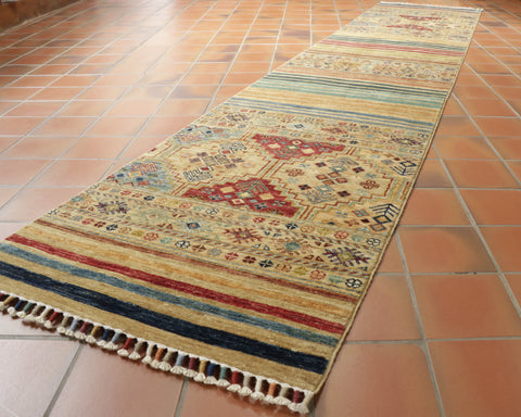 Handmade fine Afghan Samarkand runner - WS308175