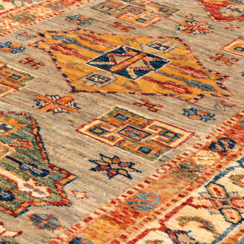 Handmade extra fine Afghan Kazak rug - 308277