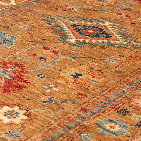 Handmade extra fine Afghan Kazak rug - 308278