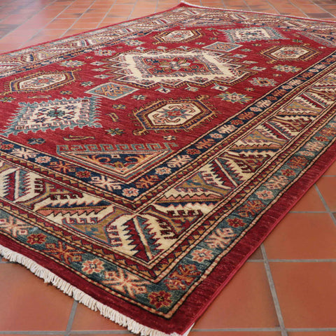 Handmade fine Afghan Kazak rug - 30825327