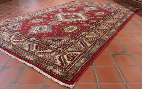 Handmade fine Afghan Kazak rug - 30825327