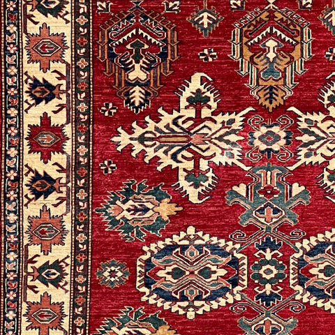 Handmade fine Afghan Kazak rug - ENR308328