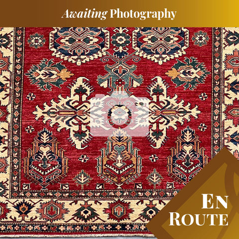 Handmade fine Afghan Kazak rug - ENR308328