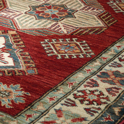 Handmade fine Afghan Kazak rug - 308426