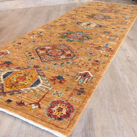 Handmade fine Afghan Tribal short runner - 308764