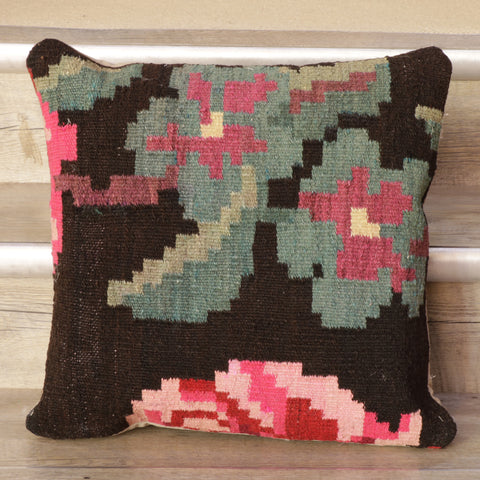 Small Handmade Moldovan kilim cushion - 309006