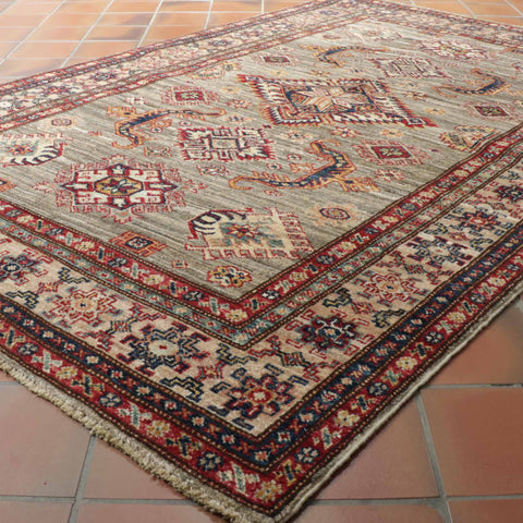 Handmade fine Afghan Kazak rug - 309017