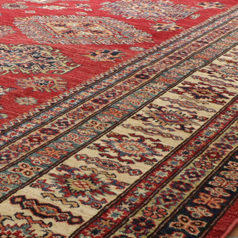 Handmade fine Afghan Kazak carpet - 30924034