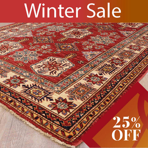 Handmade fine Afghan Kazak rug - 30925266