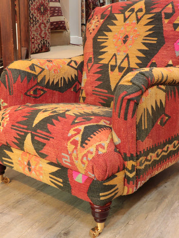 Handmade Turkish kilim Howard Chair - 30924321