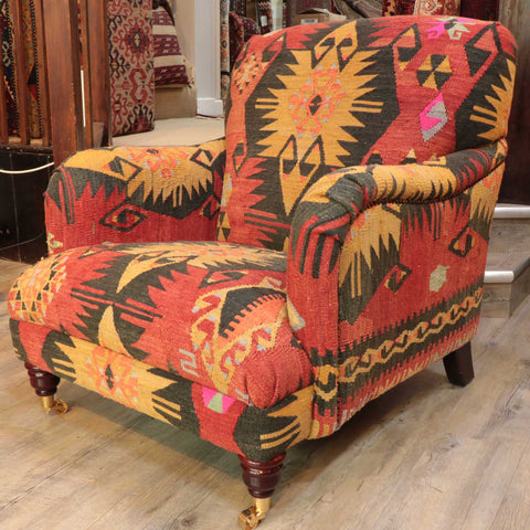 Handmade Turkish kilim Howard Chair - 30924321