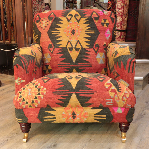 Handmade Turkish kilim Howard Chair - 30924321